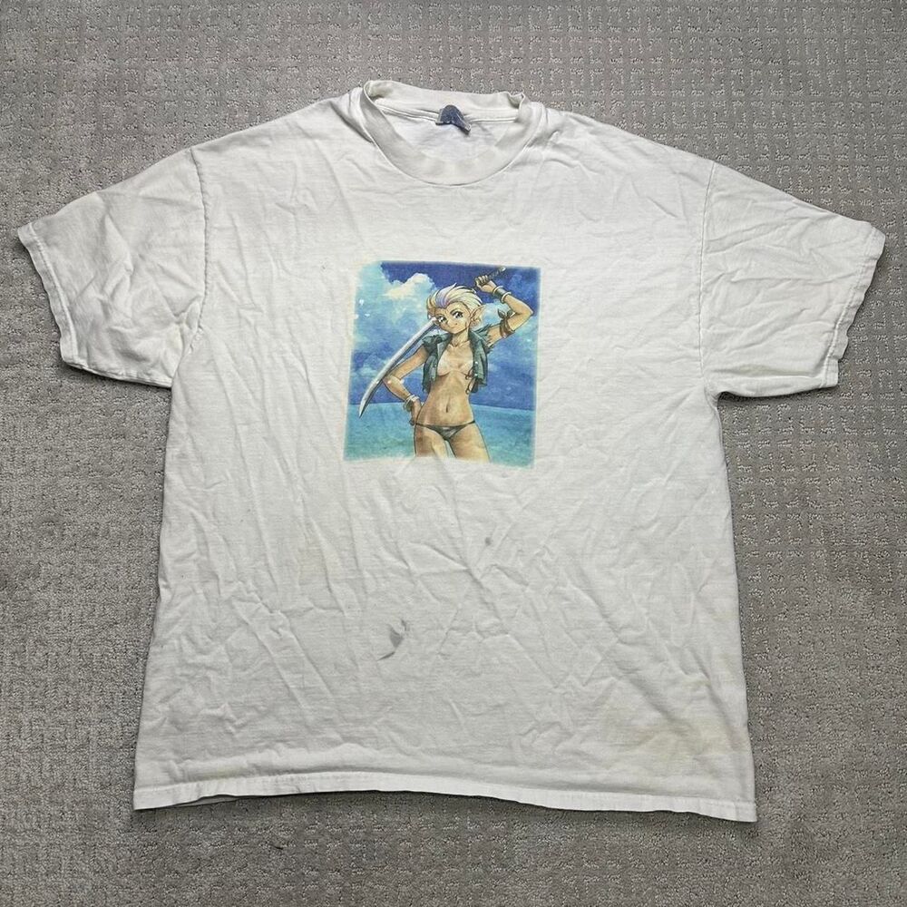 Rare Vintage Anime Punks Men's White T-shirt